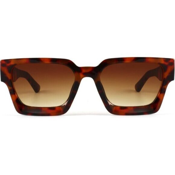 ⚡Men Black Leopaed Fashion Trendy Square Shades Rectangle Designer SunGlasses - Picture 2 of 7